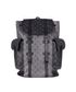 Christopher Backpack MM, &pound;1,600, Handbags, Black/Grey, Coated Canvas, Front view